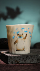 No.18· Flow Clay Series — Translucent Glaze Cup