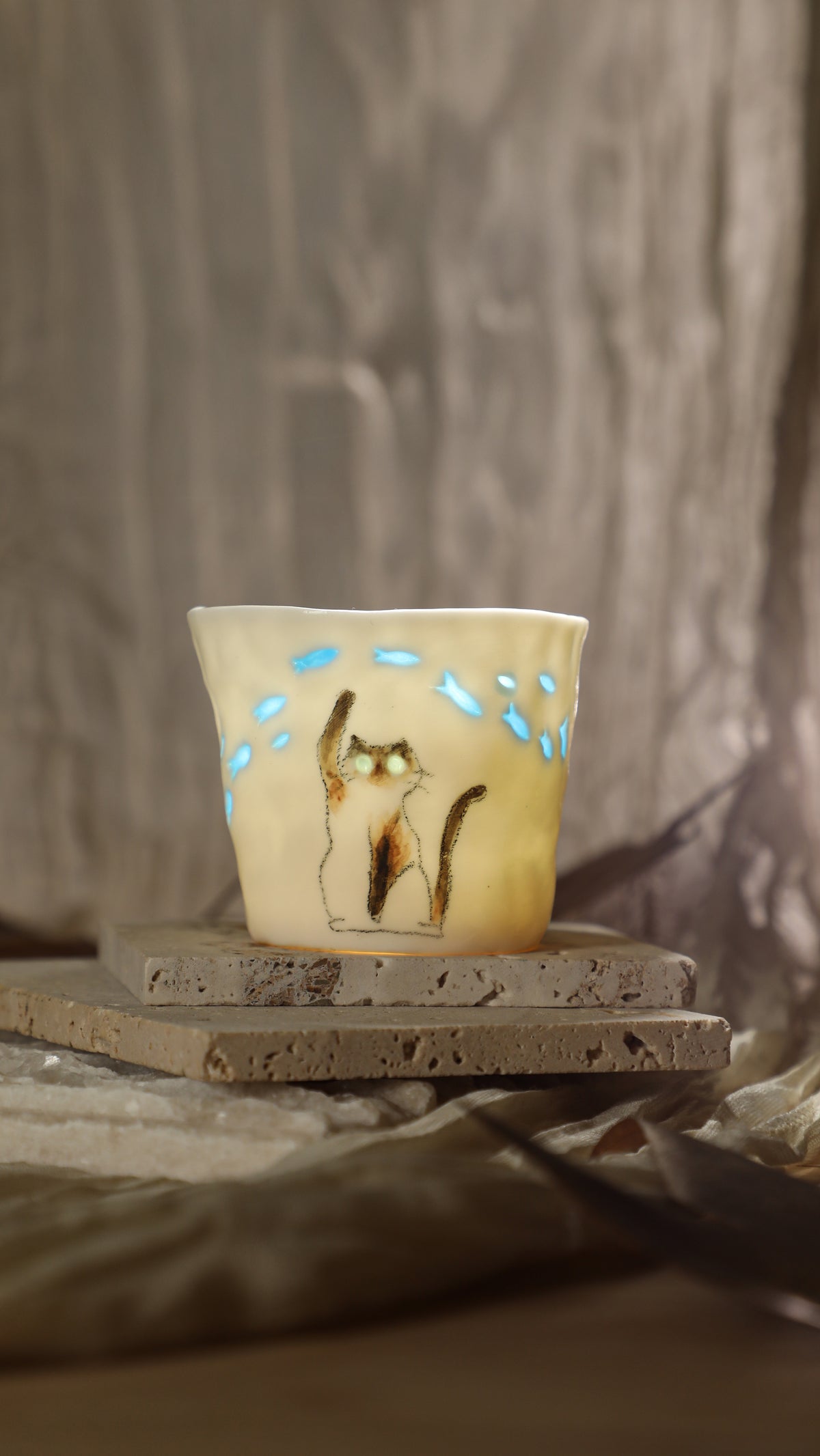 No.06 · Flow Clay Series — Translucent Glaze Cup