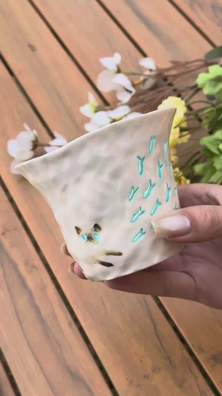 No.40· Flow Clay Series — Translucent Glaze Cup