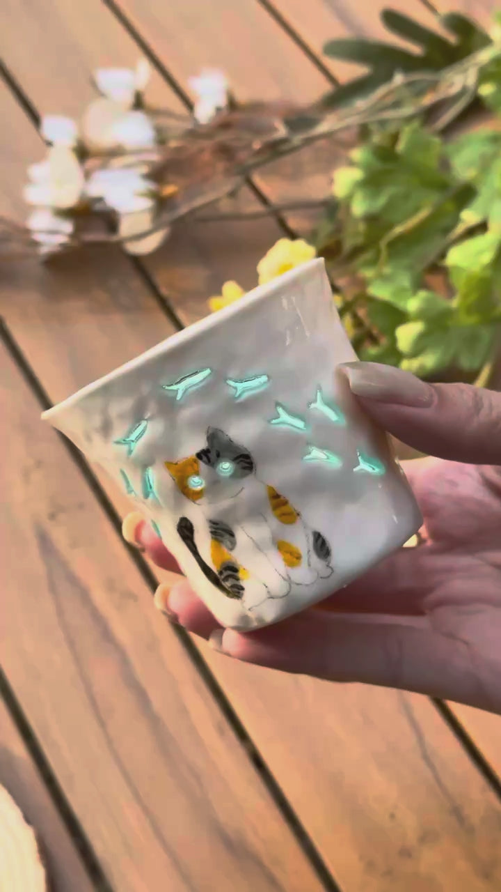 No.28· Flow Clay Series — Translucent Glaze Cup