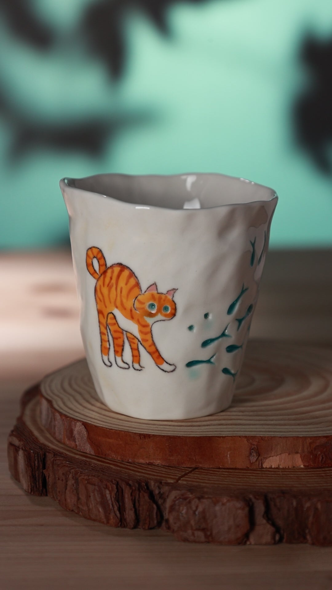 No.35· Flow Clay Series — Translucent Glaze Cup