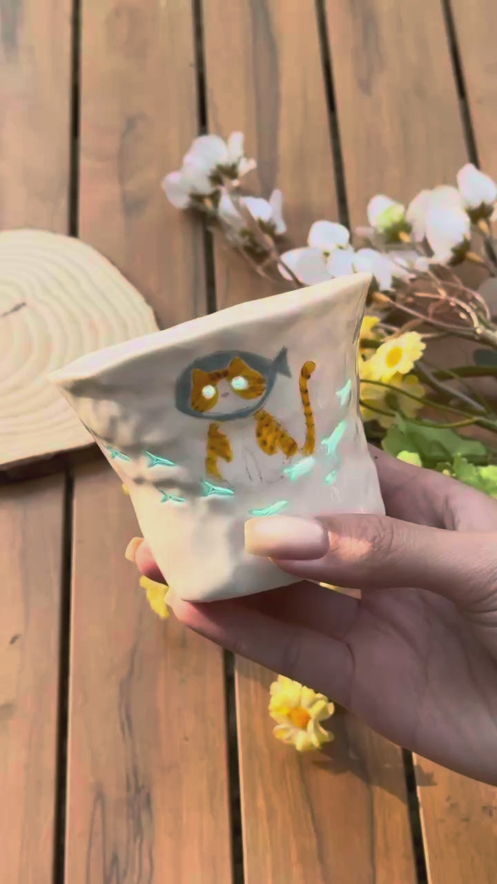 No.38· Flow Clay Series — Translucent Glaze Cup