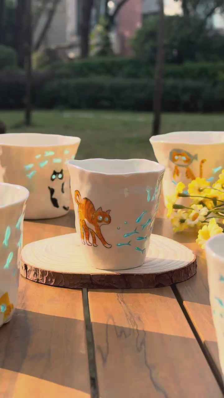 No.35· Flow Clay Series — Translucent Glaze Cup