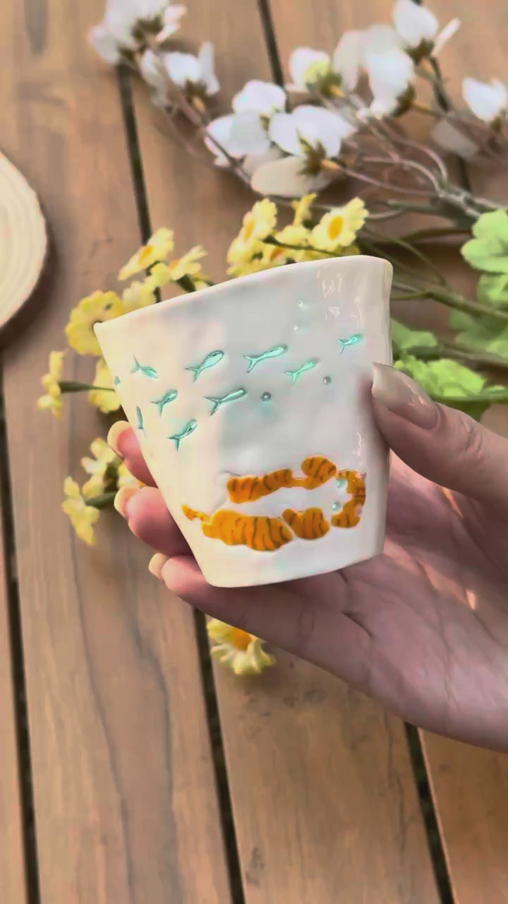 No.32· Flow Clay Series — Translucent Glaze Cup