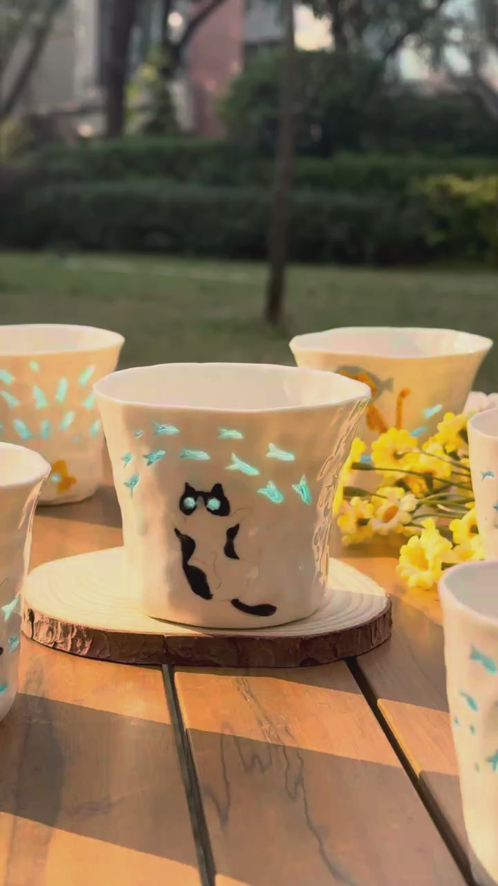 No.41· Flow Clay Series — Translucent Glaze Cup